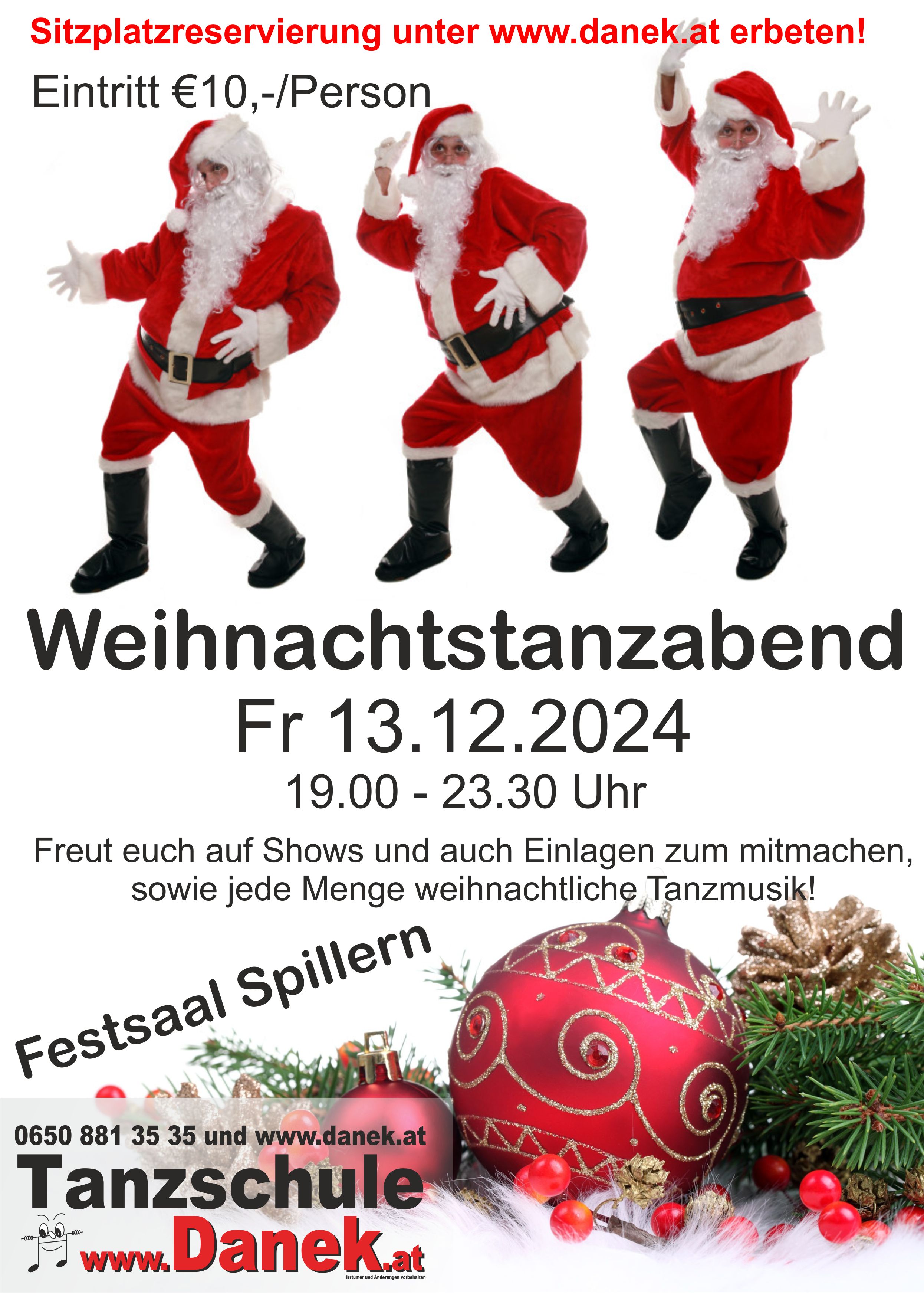 Sitzplatz Weihnachtsfeier 